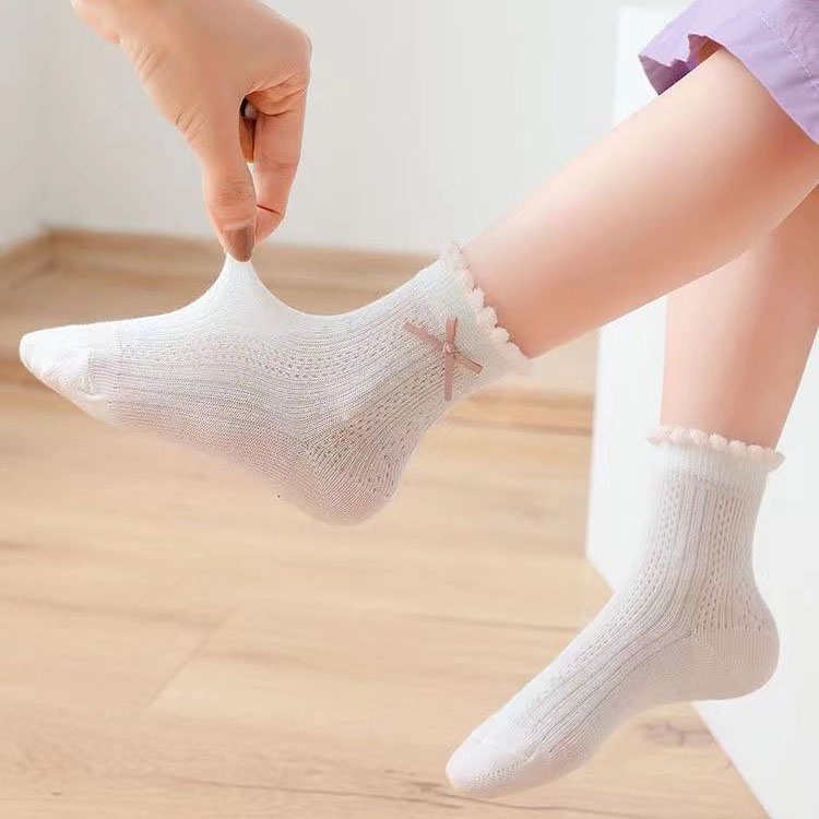 Vớ Công Chúa Nhỏ Họa Tiết Hoa Mùa Xuân Hè Hàng Mới Dành Cho Trẻ Em
