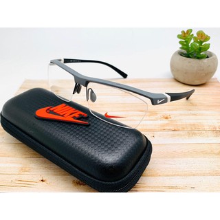 Kính đeo mắt gọng đen xám mới nike 7071