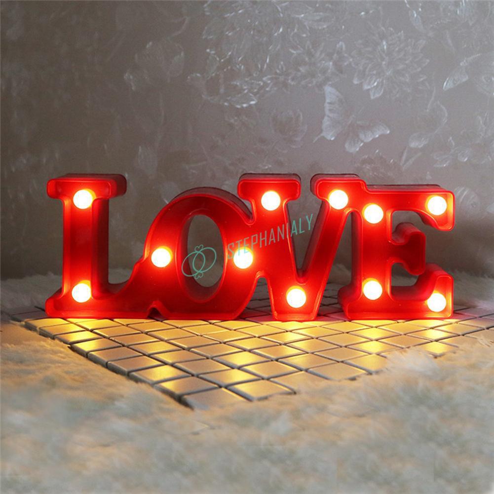 Đèn Led 3d Hình Chữ Cái Dùng Trang Trí Tiệc Cưới