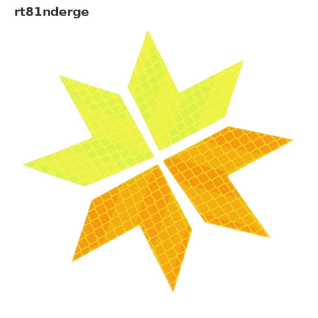 【ge】 10PCS Car Reflective Sticker Arrows Pattern Warning Car Stickers and Decals .