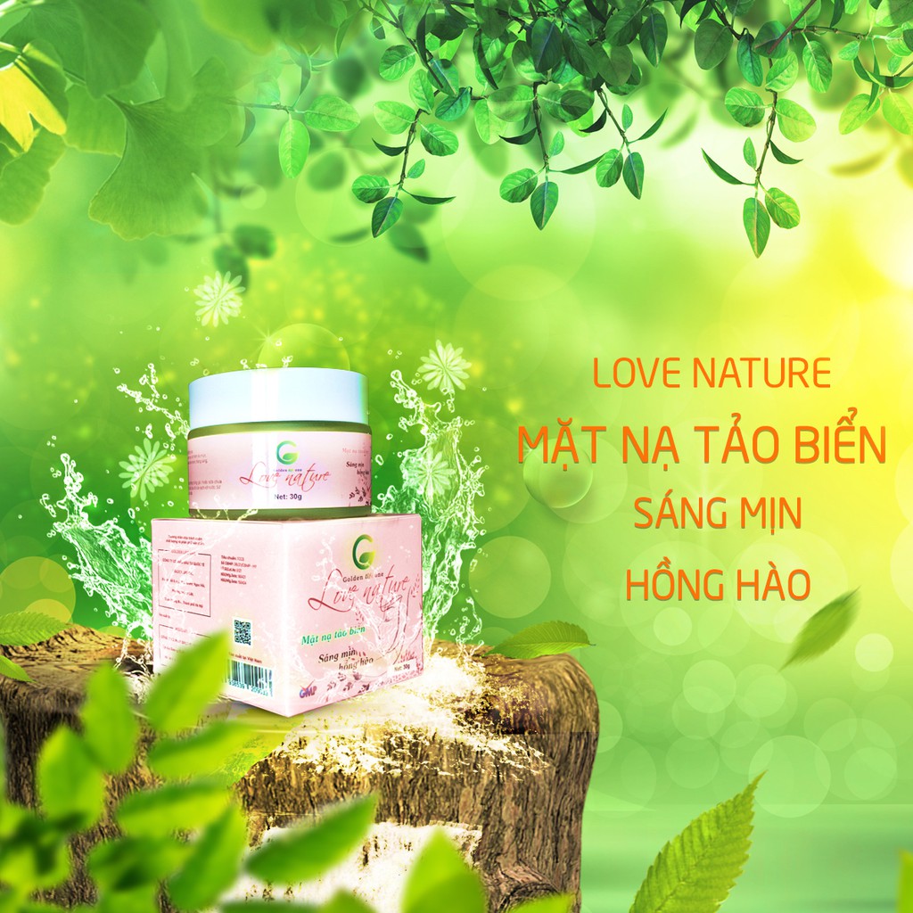 Mặt nạ tảo biển Love Nature-Giúp trắng da, săn chắc da, se khít lỗ chân lông, tăng sinh collagen