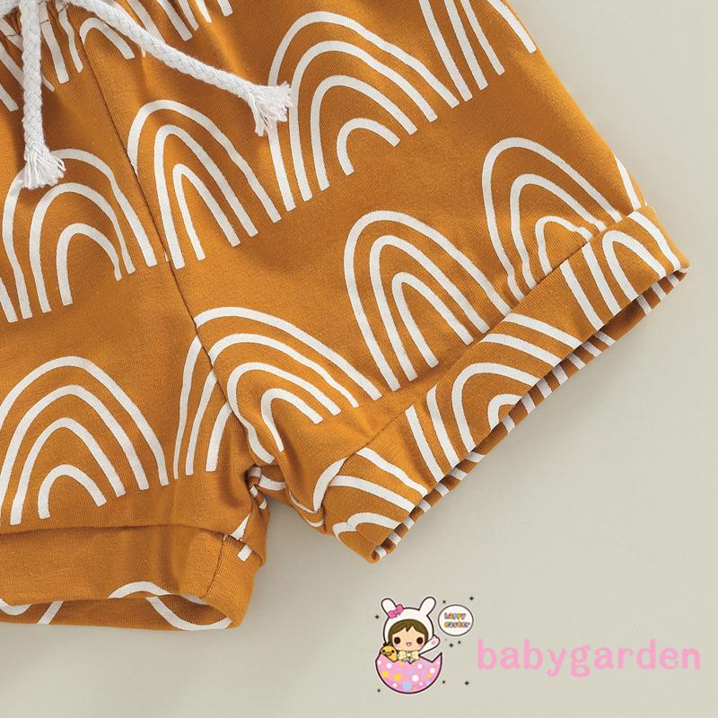 Set Áo Thun Tay Ngắn + Quần Short Màu Trắng Thời Trang Mùa Hè Cho Bé Trai Từ 0-24 Tháng Tuổi