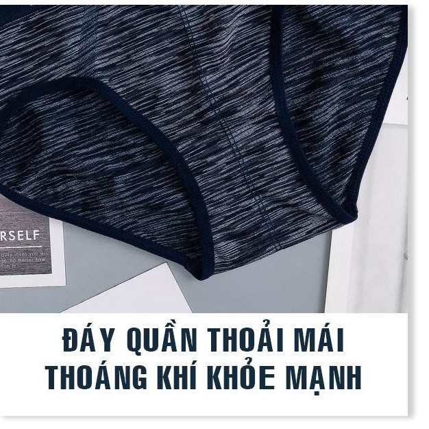 Bộ 5 quần lót nam tam giác cao cấp Nhật Bản - Cạp dệt liền - Không hằn da - Quần xì nam phù hợp với mọi vóc dáng