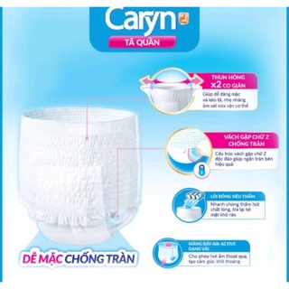 Tã Quần Caryn mỏng nhẹ L14 mẫu mới