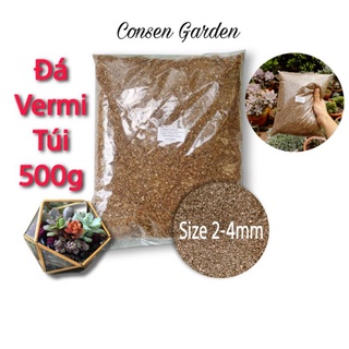 Đá Vermiculite Túi 500g/1kg - Giá Thể Trồng Rau Mầm, Ươm Hạt, Trộn Đất