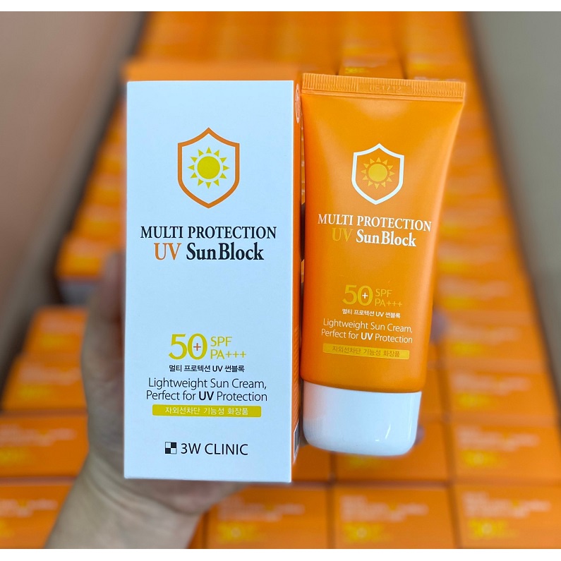 Kem chống nắng 3W Clinic Intensive Sunblock cream 70ml (hộp mặt trời đỏ)