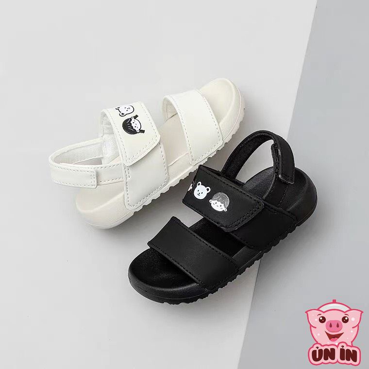 Dép quai hậu cho bé, Sandal quai ngang siêu nhẹ hình Em bé Gấu xinh xắn phong cách Hàn Quốc mẫu mới nhất QL1107