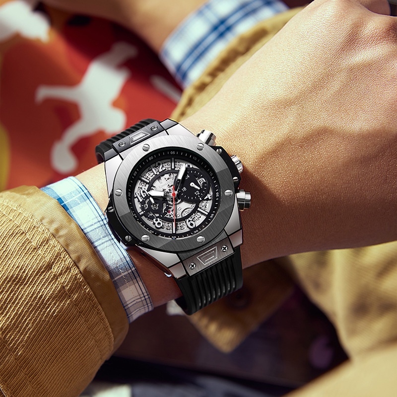 Đồng Hồ Thể Thao KIMSDUN 523B Thời Trang Lịch Lãm Cho Nam