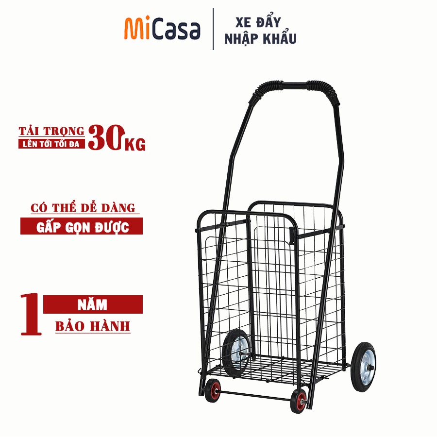 Xe Kéo Đi Chợ, Xe Đi Siêu Thị Cỡ Trung Tải Trọng Cao 30kg
