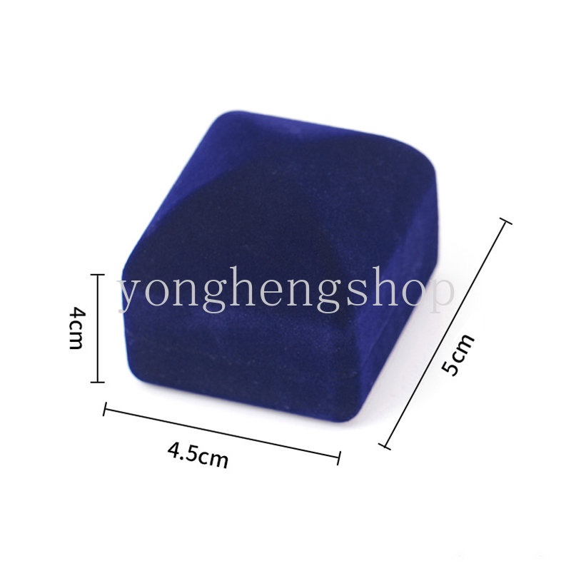 Hộp Đựng Nhẫn Cưới Hình Chữ Nhật Bằng Nhung Sang Trọng