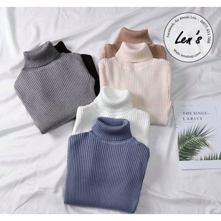 Áo Len Cổ Lọ Len Gân Cao Cấp Nàng Len