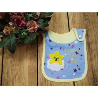 YẾM ĂN DẶM KHUY BẤM COTTON 2 LỚP