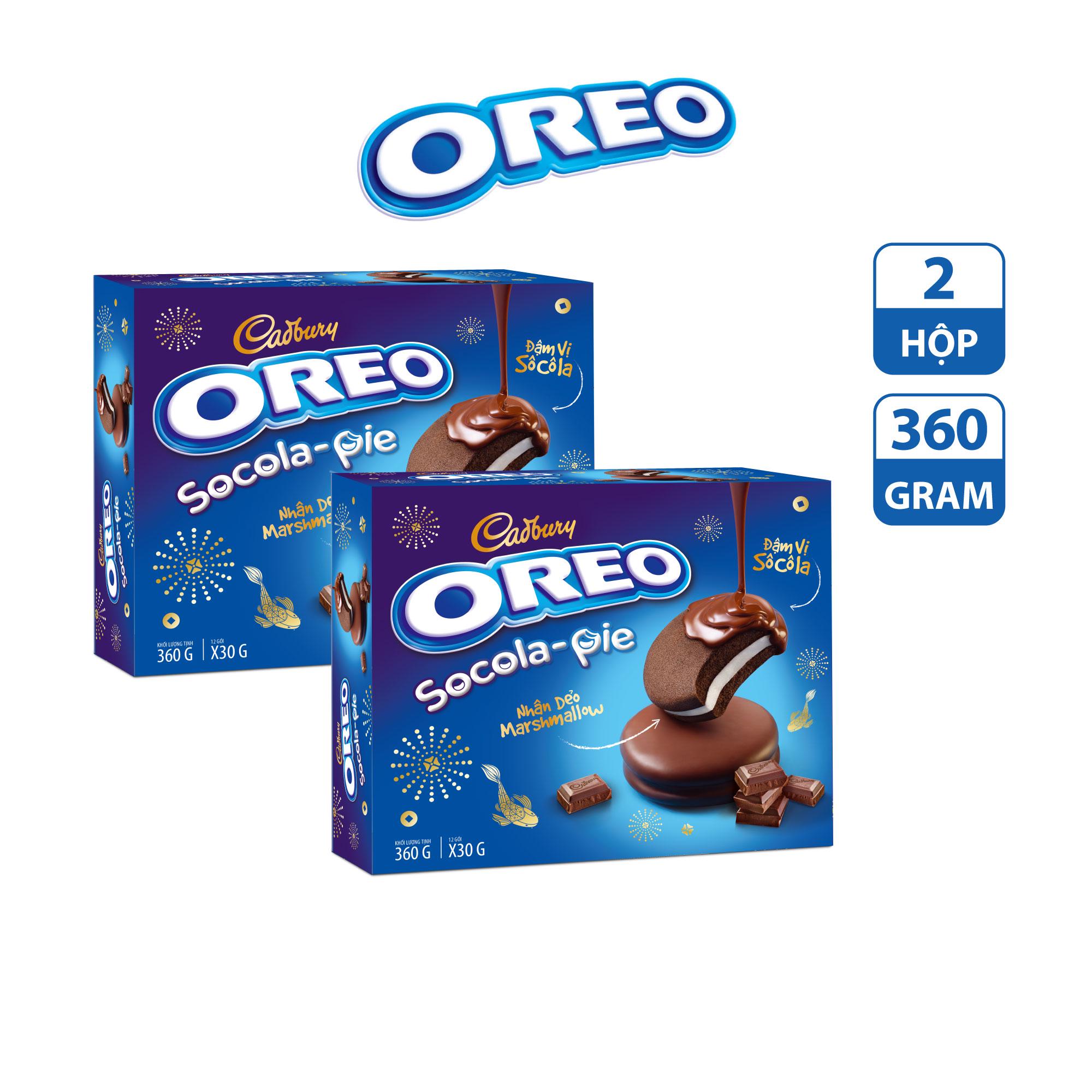 Combo 2 Hộp bánh oreo Sôcôla Pie 360g/hộp