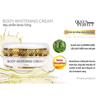 Kem body trứng kích trắng queen perfect làm trắng, mềm mịn da, chống nắng, làm đều màu da