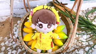 Áo dài mấn cho doll 20cm