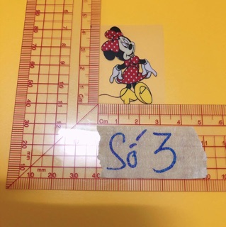 Sticker ủi,hình ủi,patch ủi hình chuột mickey (Phụ liệu may vá trang trí quần áo may mặc, Handmade, DIY)