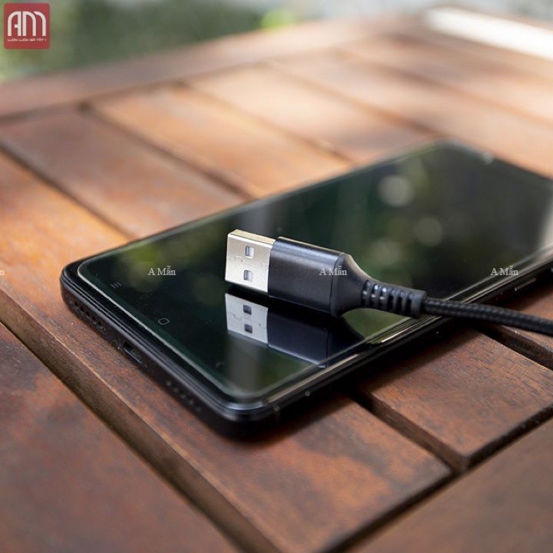 Cáp sạc hoco u79 tự ngắt thông minh cho iphone type c micro samsung chính hãng