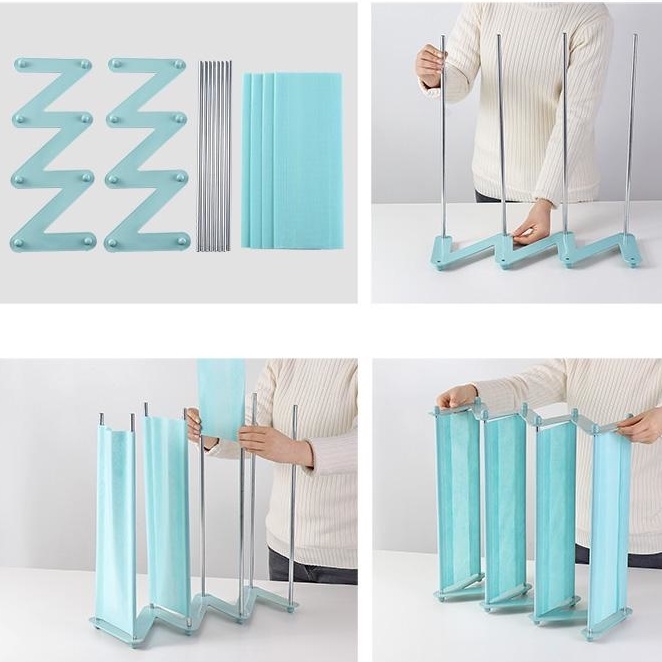 Kệ đa năng - Kệ 4 Tầng Chữ Z Decor Trang Trí Để Sách Vỡ, Giày Dép, Vật Dụng Đa Năng No.101174