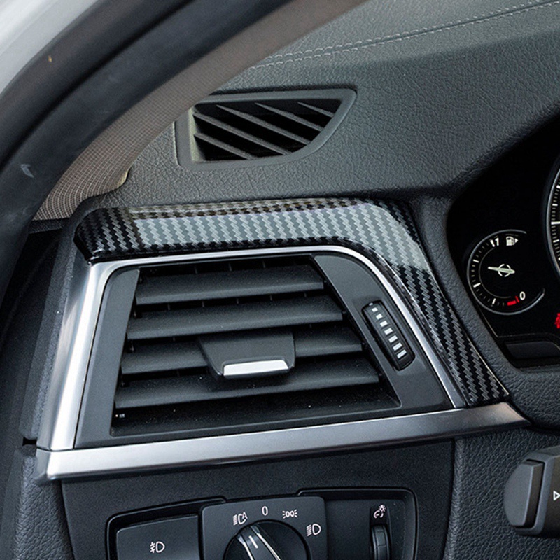 Miếng Dán Trang Trí Lỗ Thông Gió Trái + Phải Bằng Sợi Carbon Cho BMW 3 4 Series F30 F31 F32 F34 2013-2019