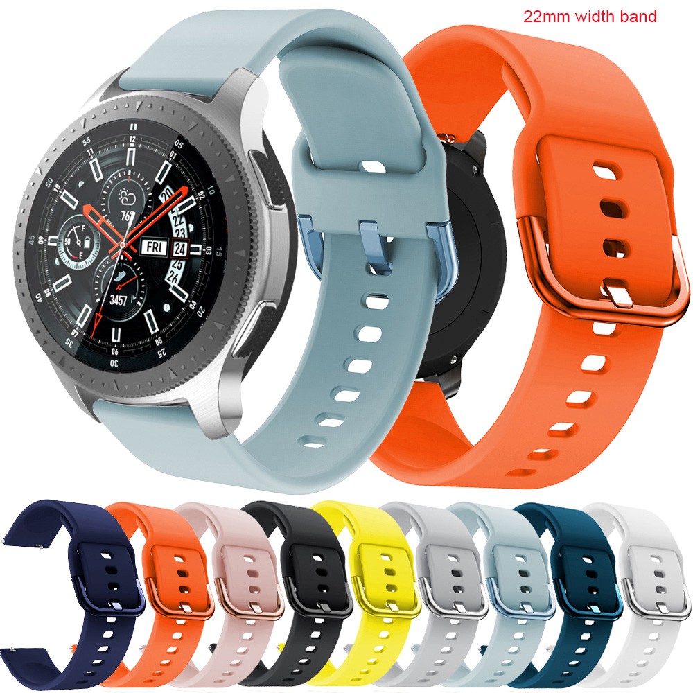 Dây Đeo Silicon Cho Đồng Hồ Thông Minh Samsung Galaxy Watch 46mm R800 Huami Amazfit Pace 2 2S Amazfit Gtr 47mm s3 thumbnail