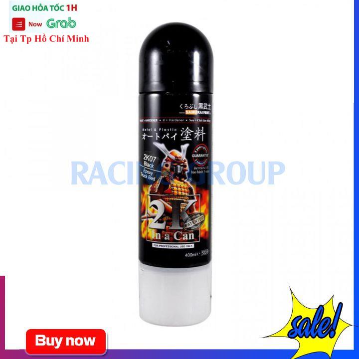 Sơn Xịt Xe Máy Chính Hãng Samurai 2K01 - Sơn Xịt Phủ Bóng Bám Dính Tốt Màu Bền Đẹp