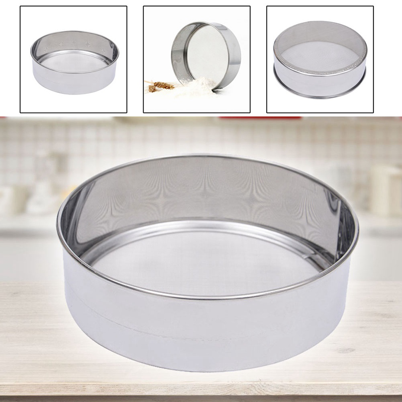flowersqueen Dụng cụ rây bột bằng thép không gỉ chất lượng cao