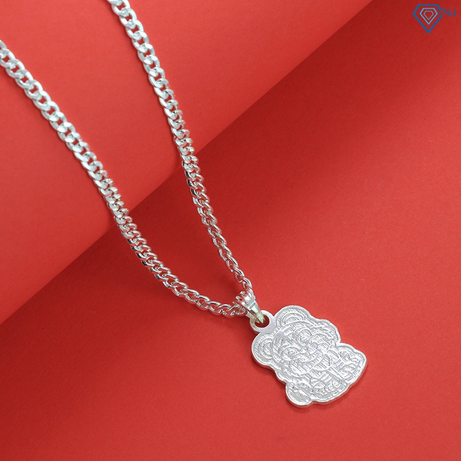 Dây chuyền cho bé bạc nguyên chất hình con hổ khắc tên DCT0092 - Trang Sức TNJ