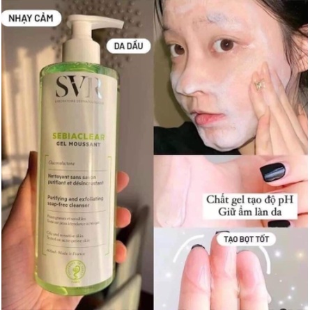 Sữa Rửa Mặt SVR SEBIACLEAR Gel Moussant 400ml | BigBuy360 - bigbuy360.vn