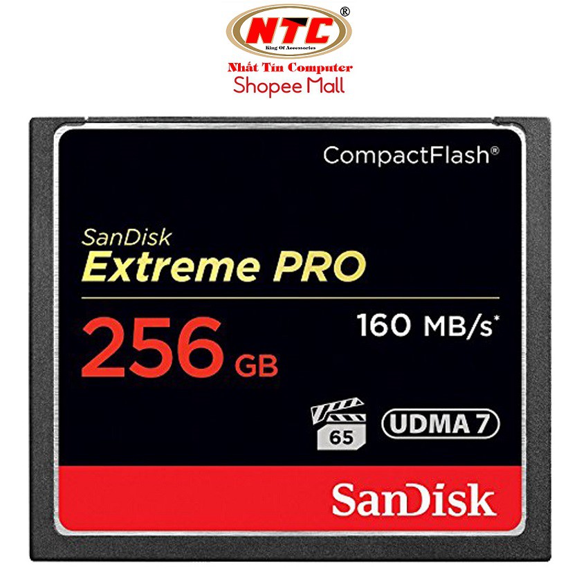 Thẻ nhớ Compact Flash (CF) SanDisk Extreme Pro 1067X 256GB 160MB/s (Đen)