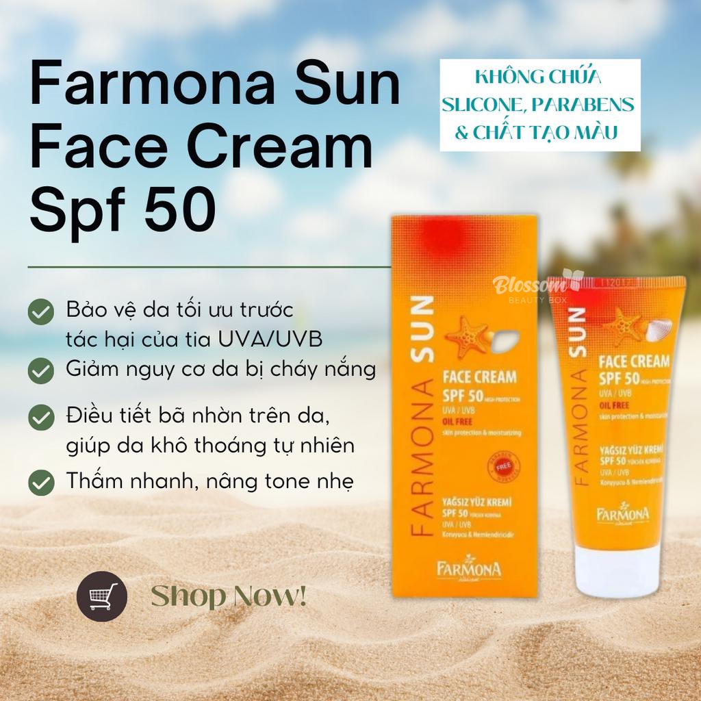 50ml - Kem chống nắng kiềm dầu Farmona Sun Face Cream SPF 50