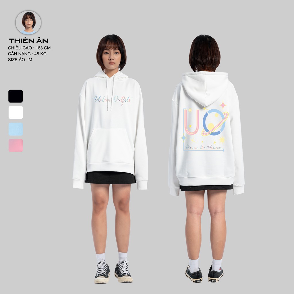 Áo Hoodie Nữ Nam Form Rộng URBAN OUTFITS In UO Discover HOO13 Chui Đầu Thun Cotton Nỉ Local Brand | BigBuy360 - bigbuy360.vn