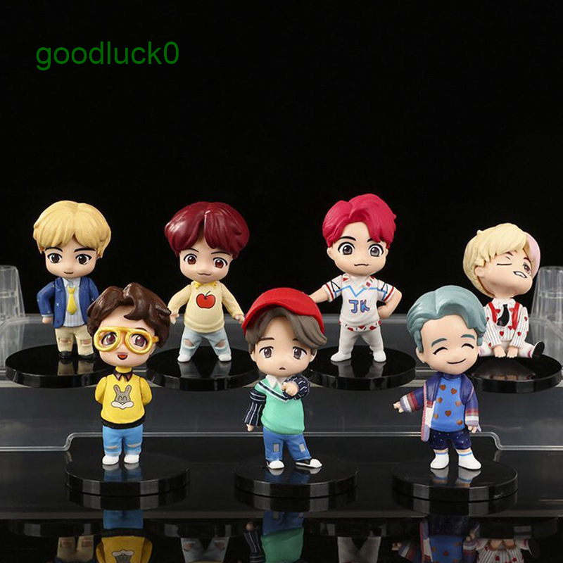 BTS pop-up shop dolls 7Pcs human figure models