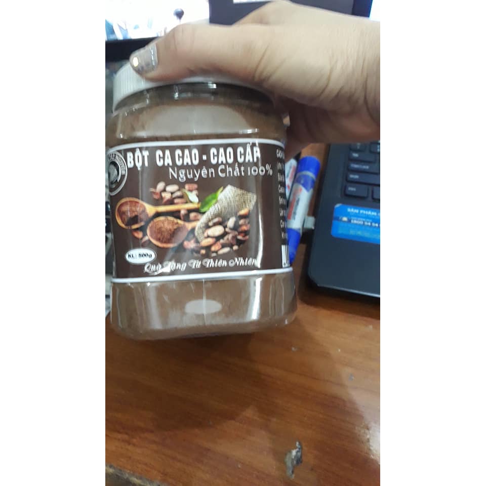 Cacao nguyên chất hộp 500g . Date đến 31/12/2022