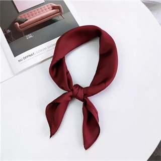Khăn lụa trơn mini size 55x55cm - Khăn vuông trơn đơn giản