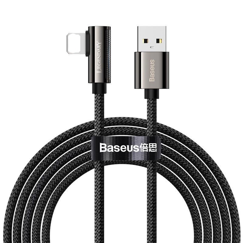 Cáp sạc bẻ góc USB to L Baseus Legend Series Elbow 2.4A