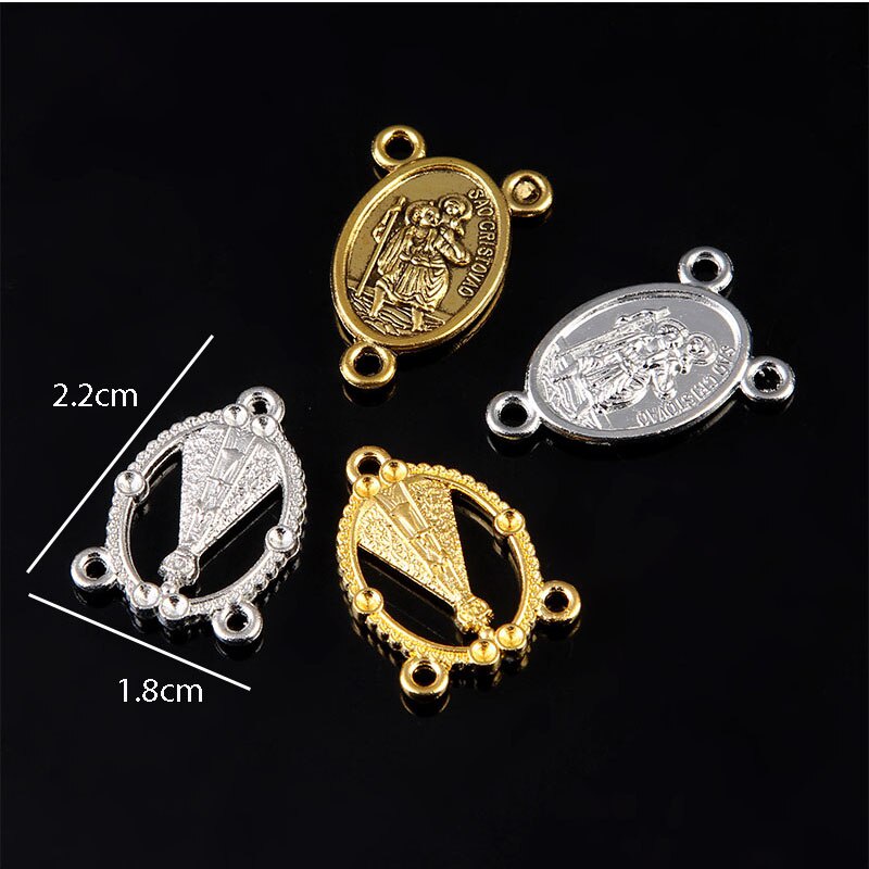 Set 10 Mặt Dây Chuyền Đức Mẹ Mary Đồng Trinh Mary Handmade Ba Lỗ Mạ Vàng