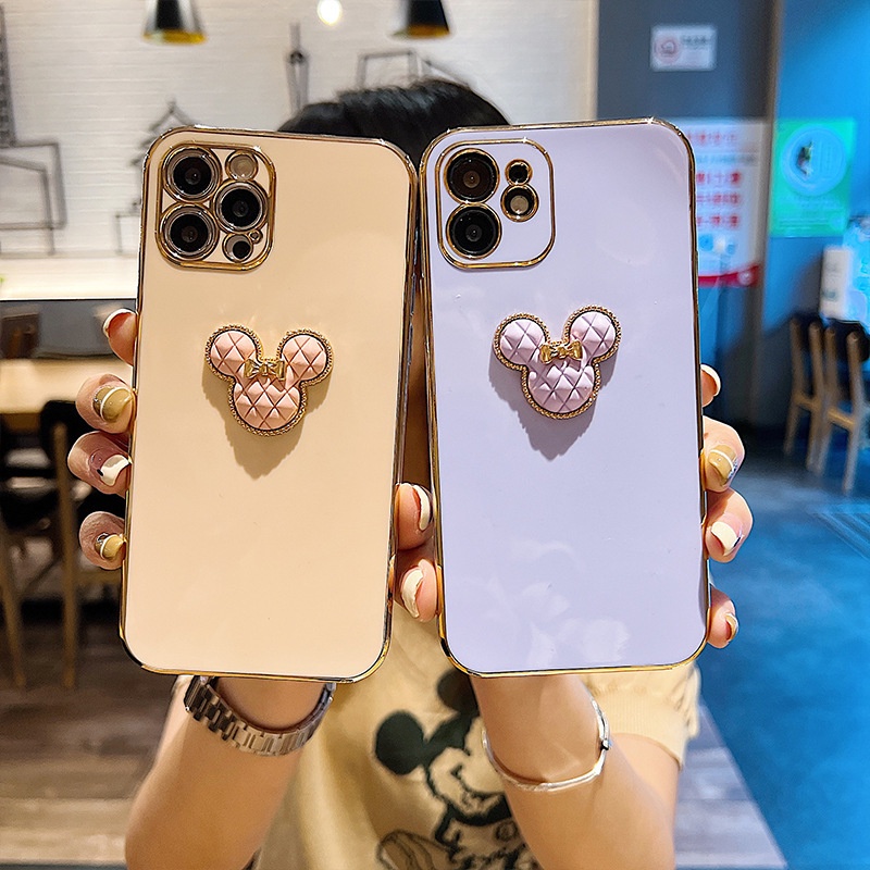 Ốp Điện Thoại Silicon Dẻo Mạ Màu 6D Chống Sốc Cho iPhone 7 8 SE 2020 X Xs XR Xs Max 11 12 13 Pro 11 12 13 Pro Max
