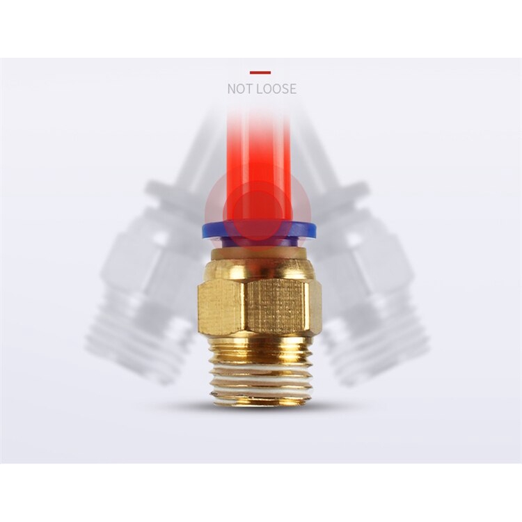 Phụ kiện khí nén bên trong 4/6/8/10mm BSPT 1/8" 1/4" 3/8" 1/2" bằng đồng thau