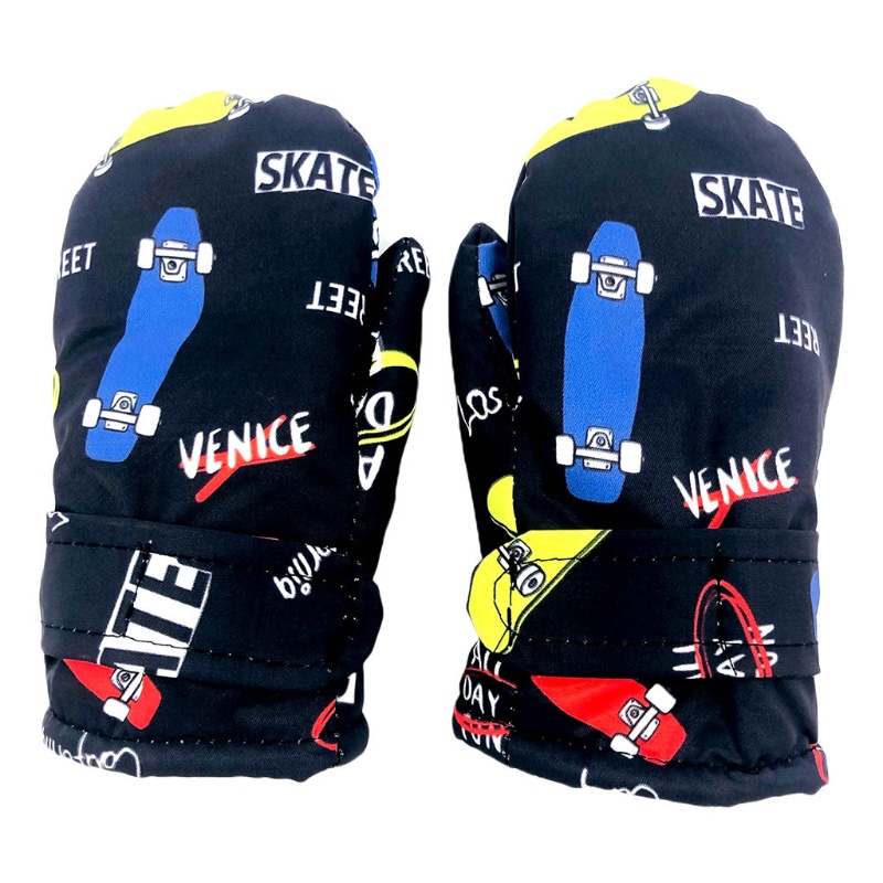 Găng Tay Giữ Ấm Chống Thấm Nước Họa Tiết Động Vật Hoạt Hình Cho Bé