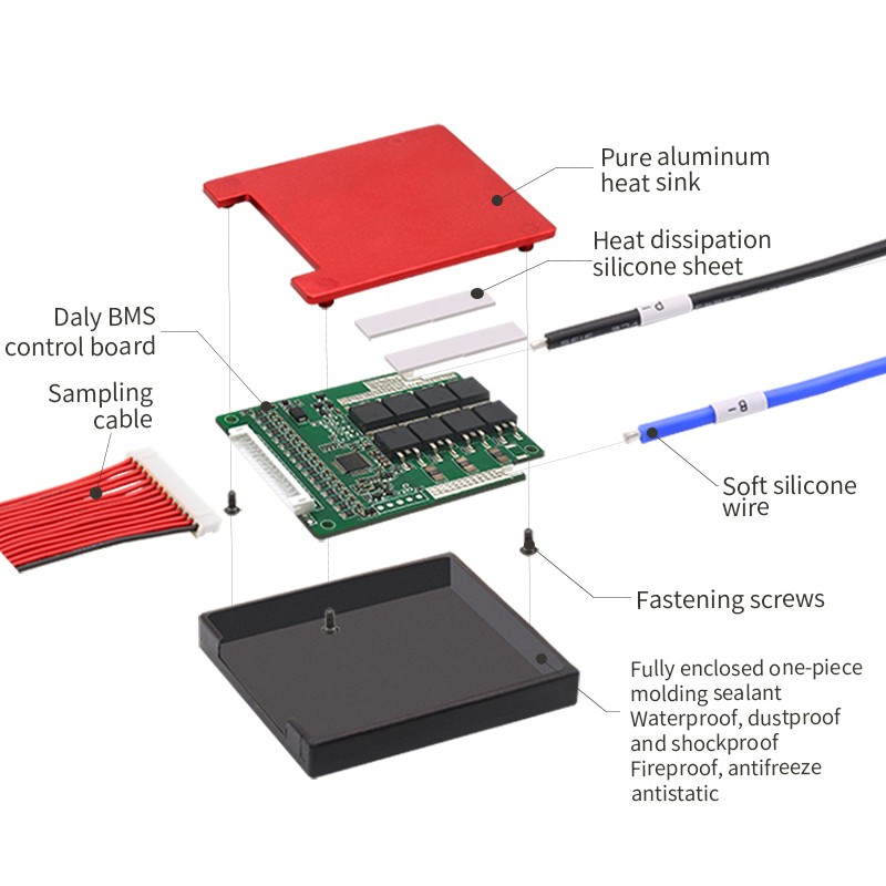Bảng Mạch Cân Bằng 3.2v Lifepo4 16s 48v 20a 30a 40a 50a 60a 80a  Bms