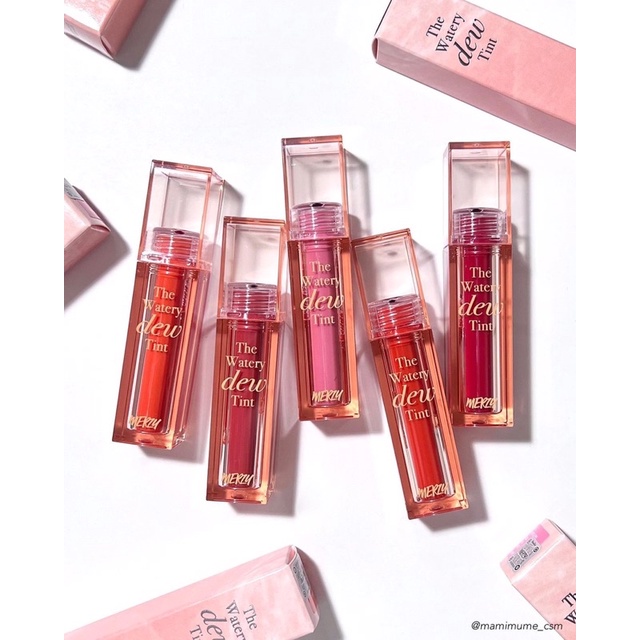 Son tint bóng ánh nước lâu trôi Merzy The Watery Dew Tint
