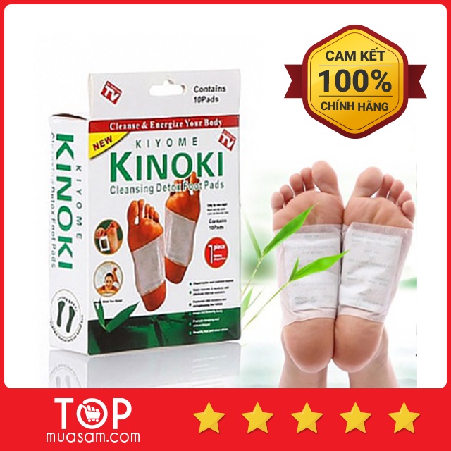 combo 10 miếng dán thải độc chân kinoki