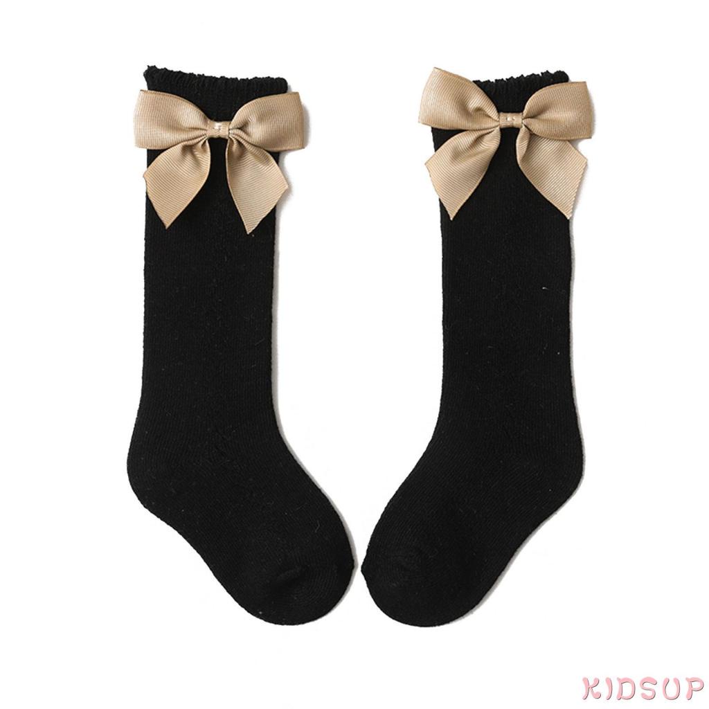 Vớ cotton phối nơ xinh xắn dành cho bé gái từ 0-6 tuổi
