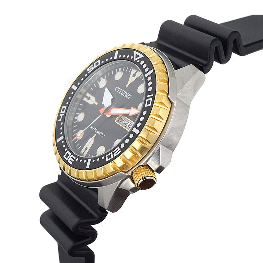 Đồng Hồ Nam Citizen Dây Cao Su NH8384-14E - Mặt Đen