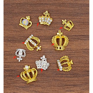 Charm đá , charm trang trí móng hình vương miện