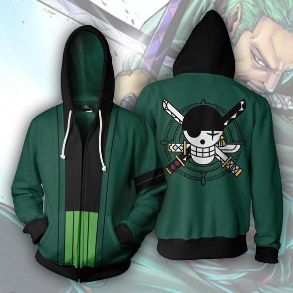 Áo Khoác Hoodie In Hình 3d Anime One Piece