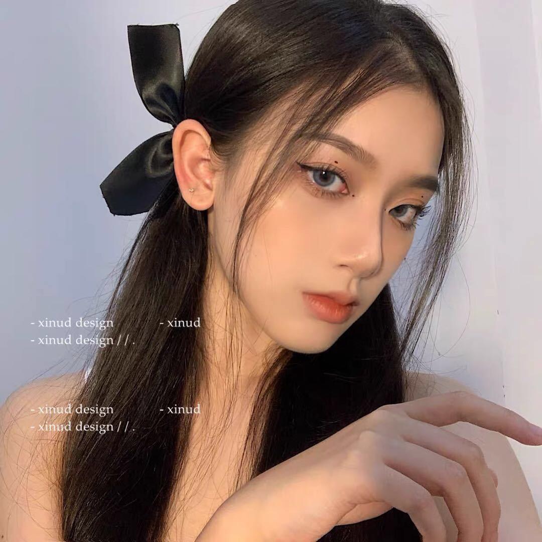 <2 Cái> Kẹp Tóc Nơ Màu Đỏ