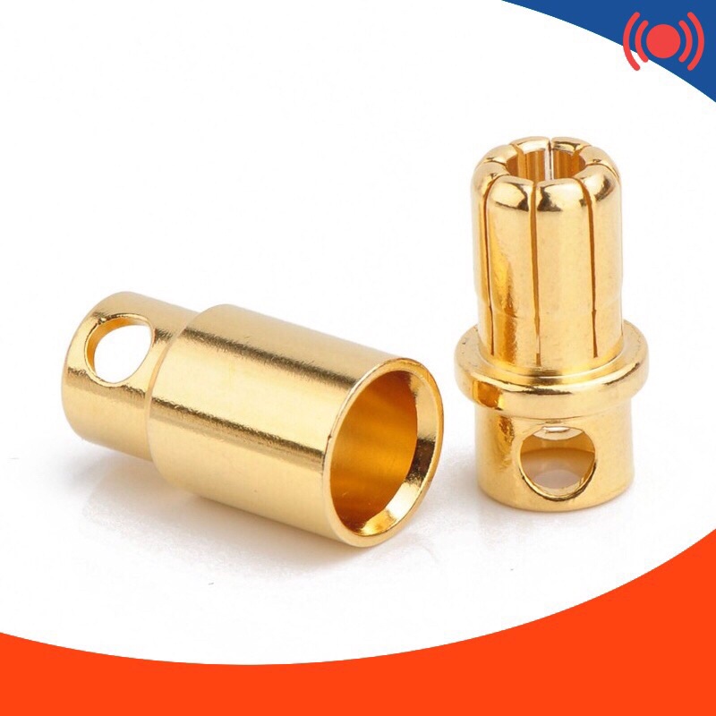 [hcm] Jack chuối 8mm nối pin esc motor điều khiển từ xa cho đồ chơi rc  cực tốt