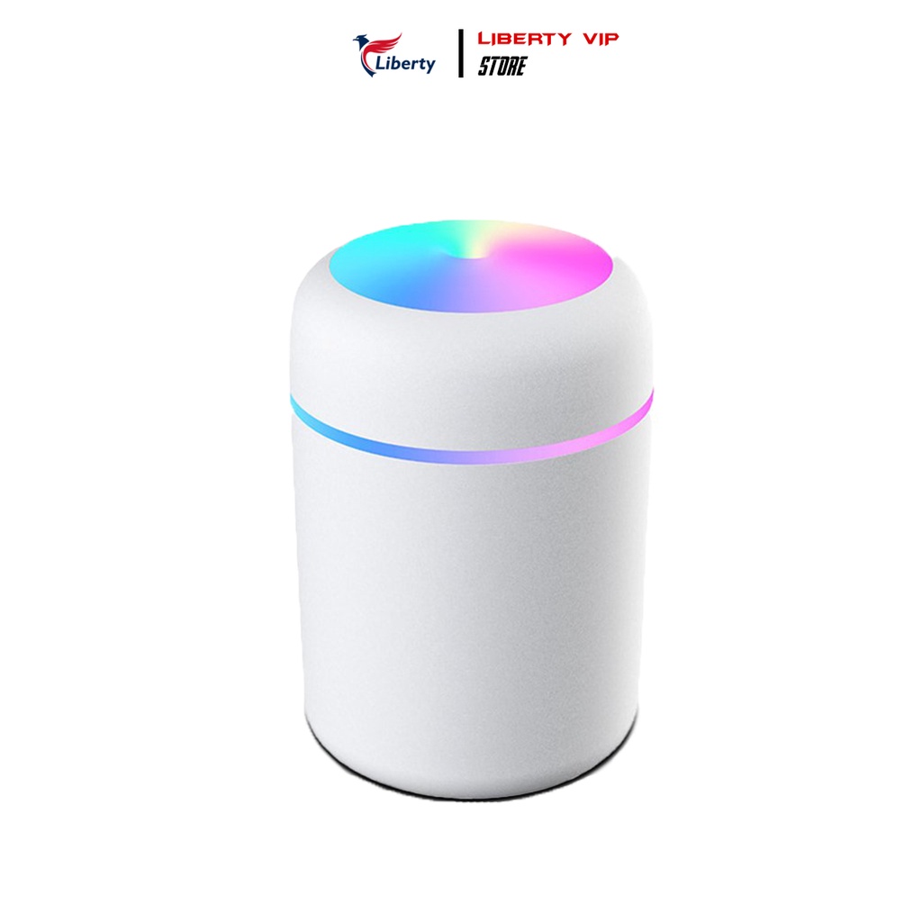 Máy xông tinh dầu, phun sương Liberty tạo độ ẩm không khí tích hợp đèn LED đa năng 3 trong 1