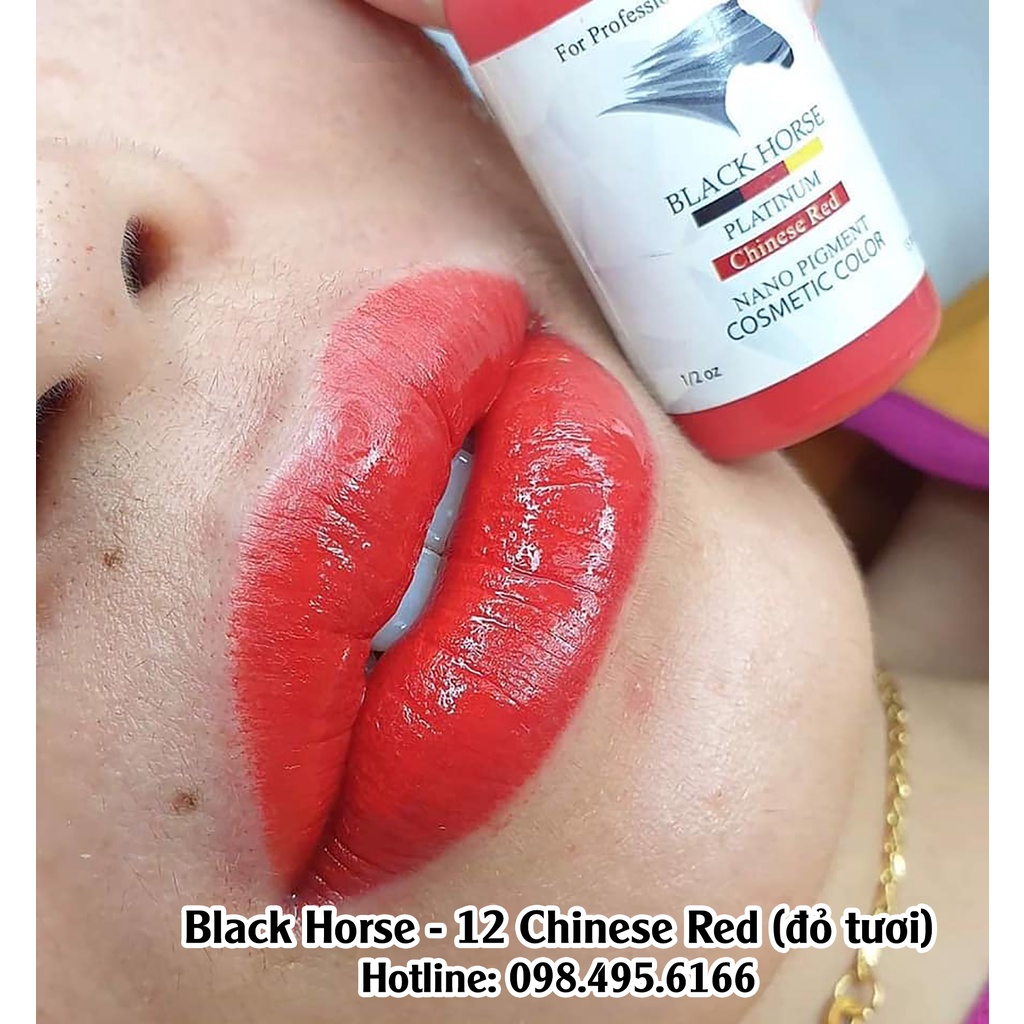 Mực Xăm Môi Mày Black Horse 12 ml Đức [Xả Kho]
